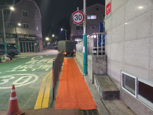 학교 앞 안심 통학로 조성으로 교통약자 보호(은봉초)