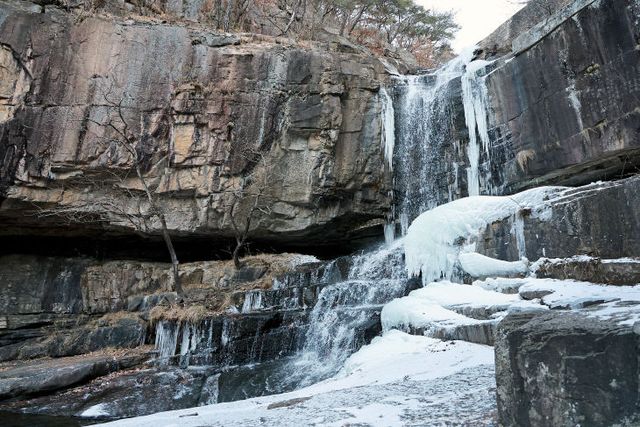 연풍면 수옥 폭포(겨울) (4)