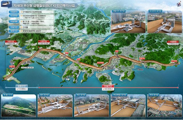부산형 급행철도(BuTX) 조감도