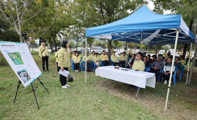 심덕섭 고창군수, 현장방문(생물자원보전시설 자연생태원 건립)