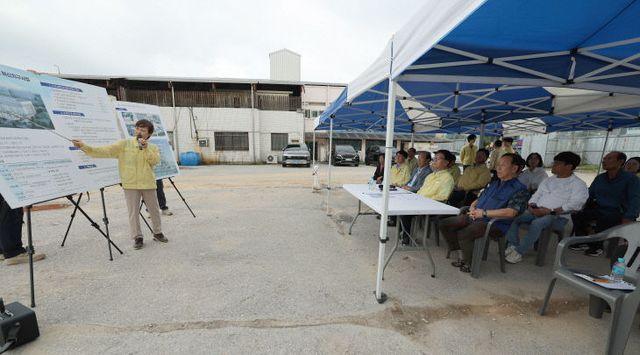 심덕섭 고창군수, 현장방문(터미널 도시재생 혁신지구)
