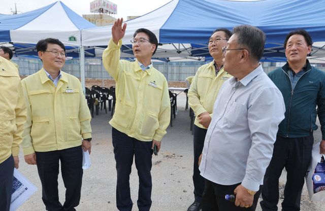심덕섭 고창군수, 현장방문(터미널 도시재생 혁신지구3)