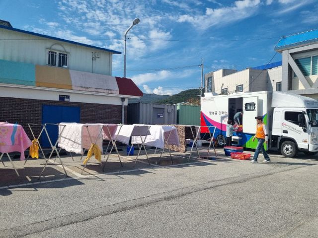 부안군자원봉사센터 이동세탁차량 ‘뽀송이’ 운영