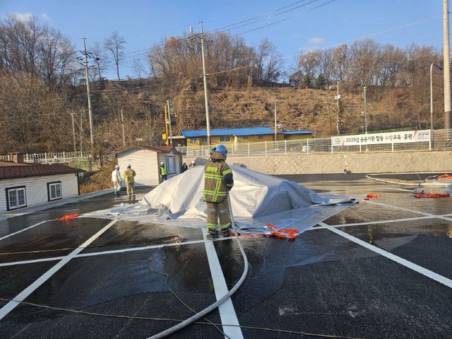 동두천시, 동두천소방서와 공공기관 합동 소방교육·훈련 실시