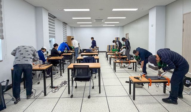 [붙임 2] HDPE 선박 용접사 교육 중 실습 과정 모습