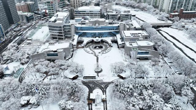 하남시청 전경(겨울)