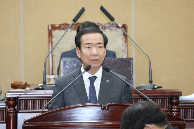 구인모 거창군수, 군의회 시정연설