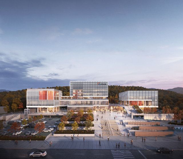 1번 붙임 신청사 공모 당선작 투시도