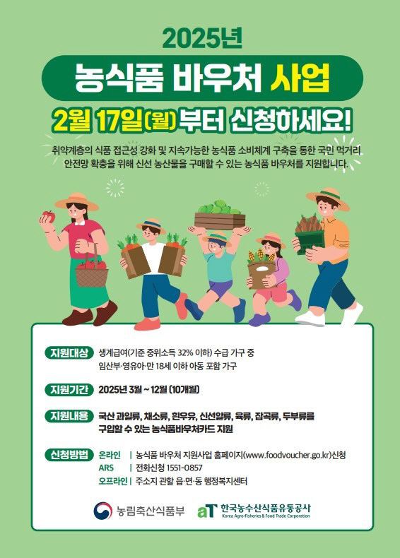 2025년 농식품 바우처 사업
