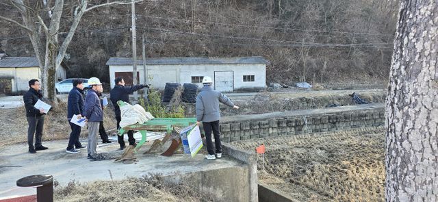 고성군, 재해예방사업 현장점검 실시