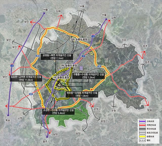 지속 가능 성장과 균형 발전 기대(순환도로망