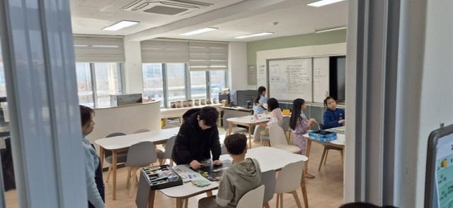 서천교육지원청이 실시한 신학기 대비 늘봄학교 현장점검 모습