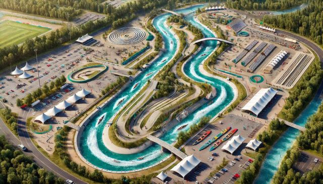 국제 카누슬라럼 경기장 홍보이미지(AI 조감도 )