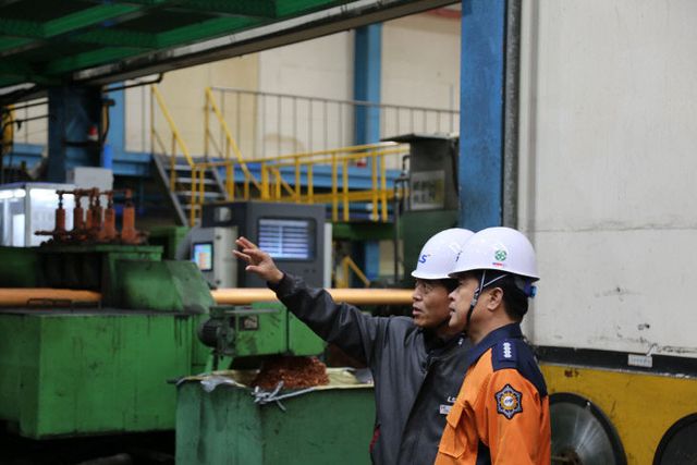 대형 화재에 대비해 현장점검에 나선 김희규 서천소방서장