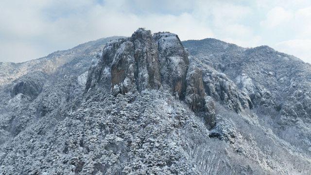 주왕산의 새하얀 눈꽃) (2)