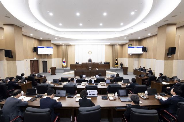 2025-03-19 제256회 임시회 2차 본회의 전경