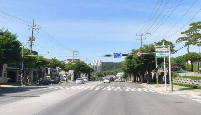 대제중 앞 도로전경1