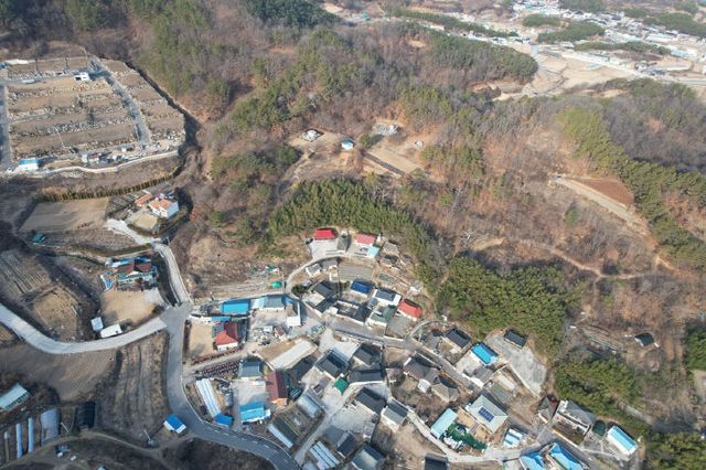 함안 묘사리 토기요지2 원경