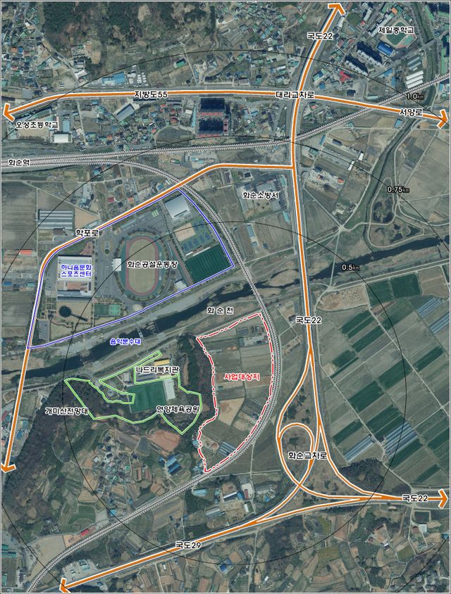 2. 강정리 위치도