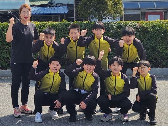 청양초제53회 충남소년체육대회 배구부 우승