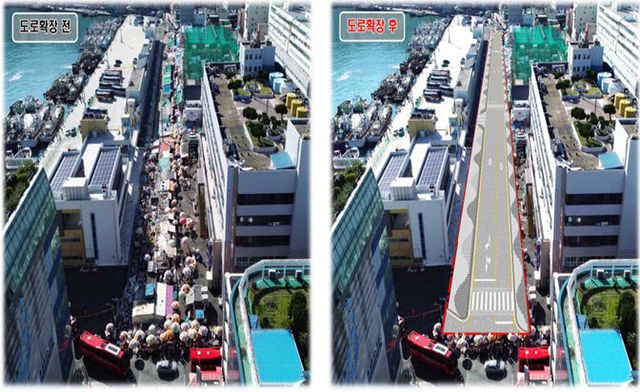 주변도로 확장 조감도