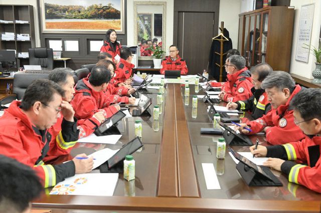 산불 대응 긴급 대책회의 사진