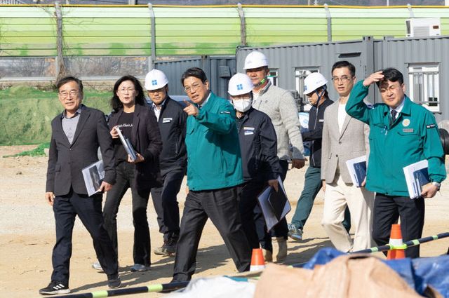 김돈곤 군수 주요 사업장 점검