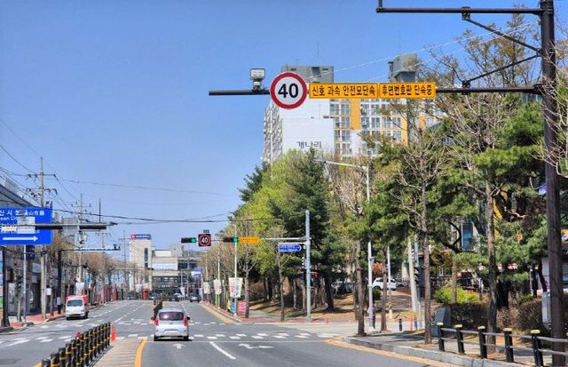 후면 단속장비 설치 사진