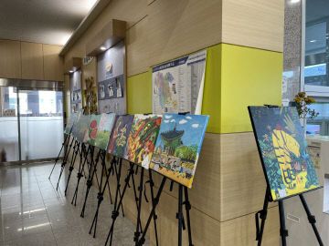 4.홍산공공도서관 프로그램 운영-1관1단 원화전시_2