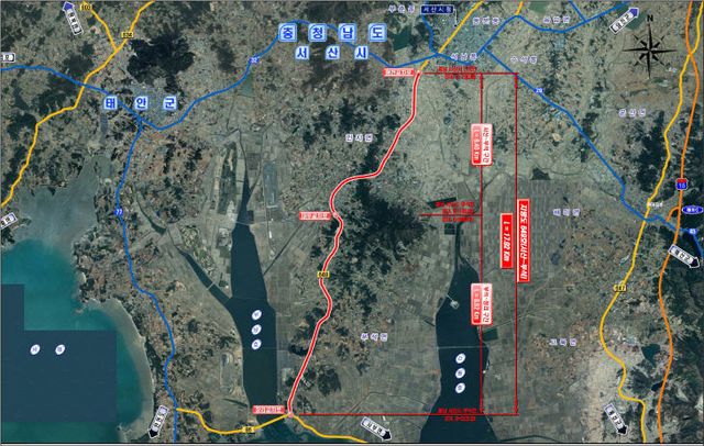 2. 지방도 649호선 노면 보수공사 위치도