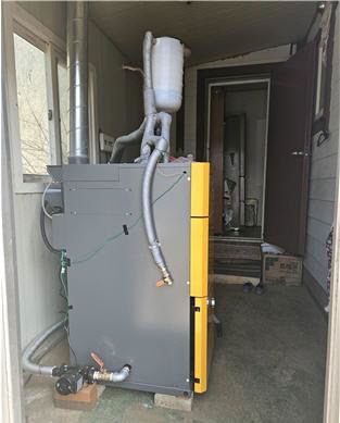 보도 2) 작년에 설치된 펠릿보일러(1)