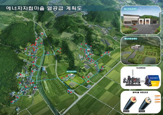 산촌산림에너지자립마을 조감도
