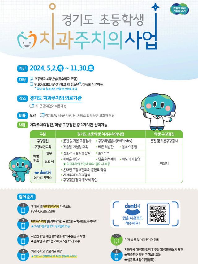 4. 동두천시, 초등학교 4학년 대상 치과 주치의 검진 실시