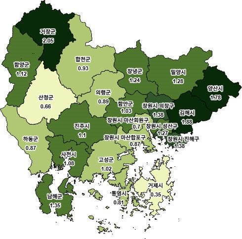 경남도_2025년도개별공시지가평균1.29상승