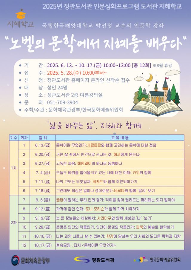 1-1. 기장군 정관도서관 지혜학교 안내문