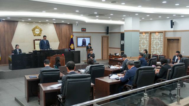제341회 괴산군의회 임시회 개회