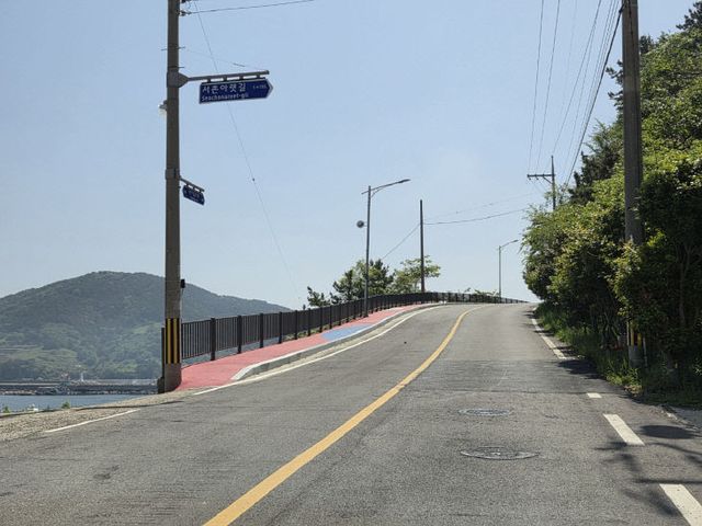 통영시 안전하고 아름다운 욕지면 해안도로