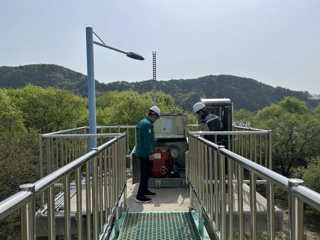 산청군 하천 배수문 일제 점검 (2)