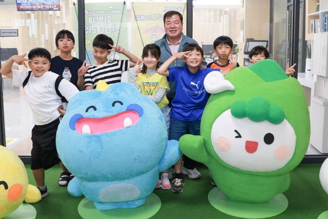 차황초등학교 산청군청 방문