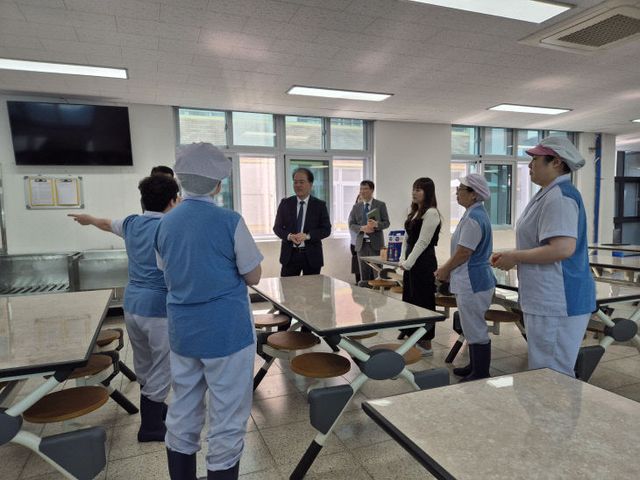 서천교육지원청이 실시한 급식실 특별점검