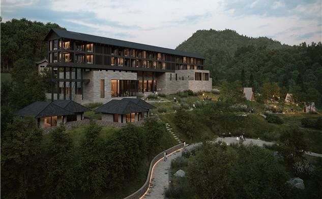 사진2) 장계관광지 호텔 조감도