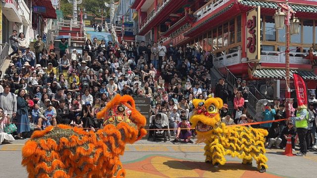 1문화공연 행사 현장 - 사자춤 공연)