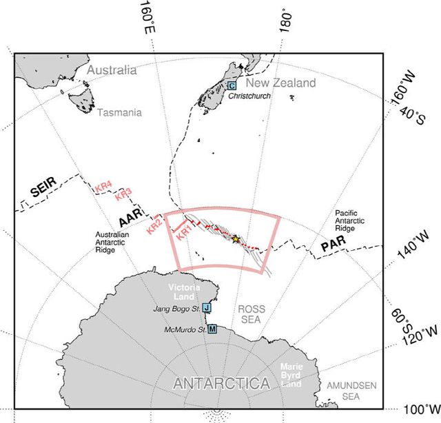 붙임 2 남극 중앙해령 연구지역