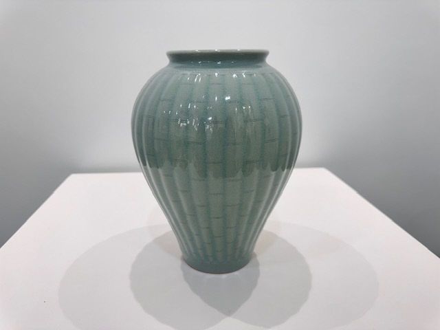 2-청자양각죽절문호