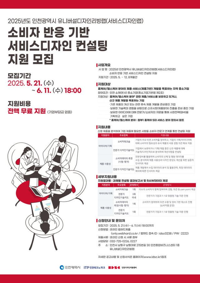 (포스터) 서비스디자인 컨설팅 지원사업