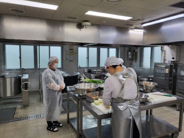 서천교육지원청이 실시한학교급식 위생안전점검