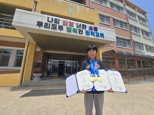 장락초, 이민용 학생 전국소년체전 롤러 부분 2관왕 달성