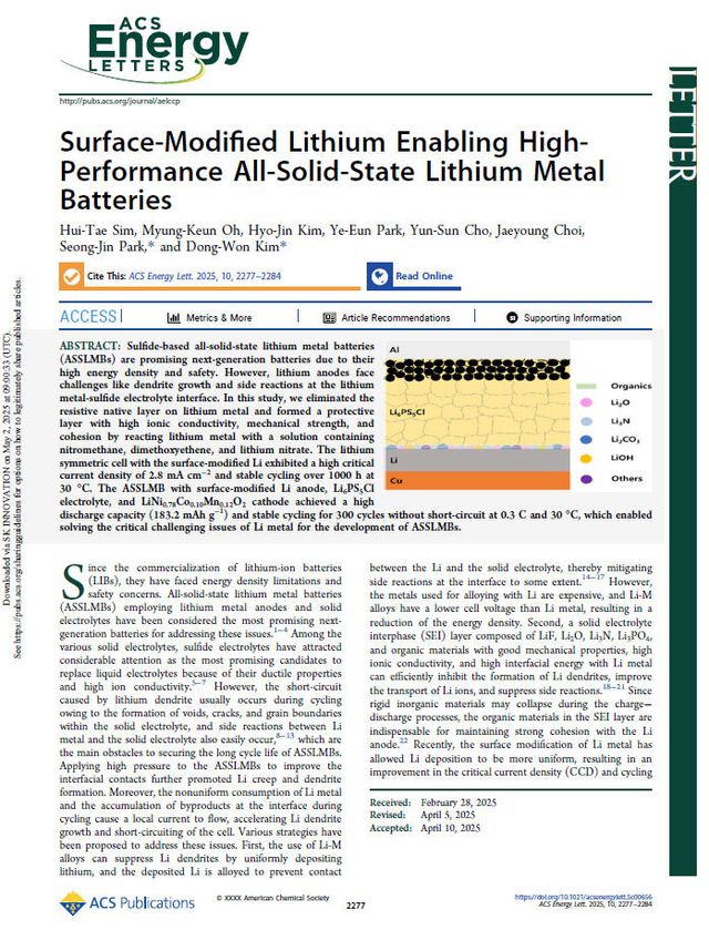 1-ACS Energy LETTERS 논문