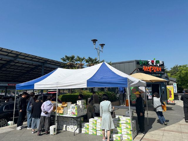 함안수박·가야백자멜론 휴게소 판매