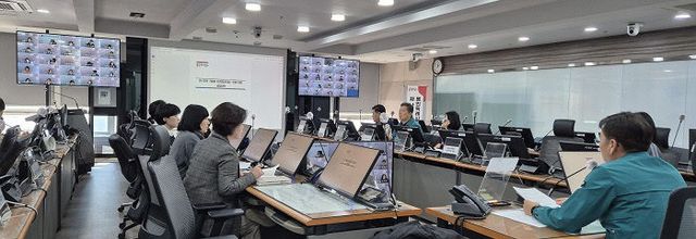 1. 용인시 한파 대비 회의 모습